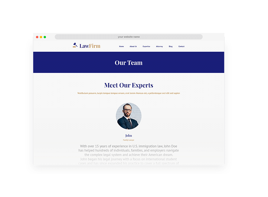immigration attorney website design